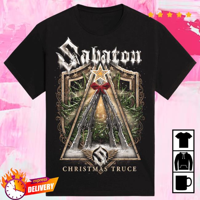 Official Sabaton Merch Store Sabaton Christmas Truce: Rifle Tree Shirt Sabaton Shop