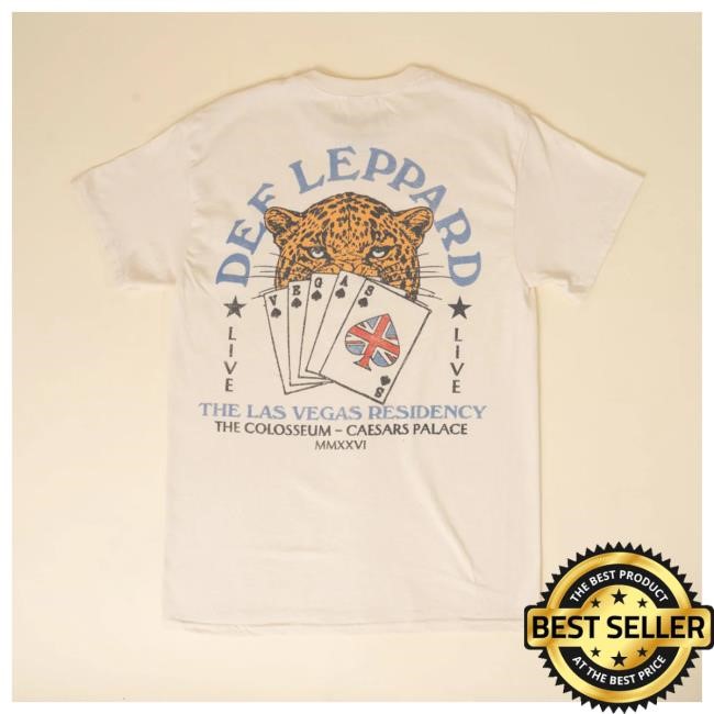 Arena Ready The Las Vegas Residency Card T-Shirt Def Leppard