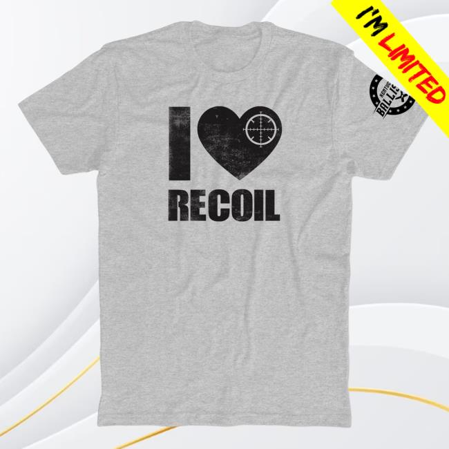 Official Kentucky Ballistics Merch Bunker Branding Kentucky Ballistics I Love Kb Recoil 2.0 Top Shirt Heather Grey BunkerBranding KentuckyBallistics
