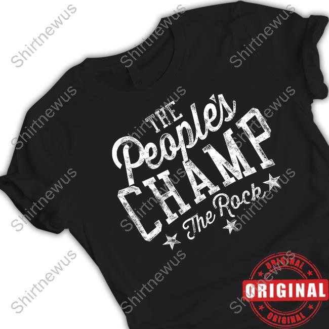 WWE The Rock The People's Champ Shirts - Black - Mens