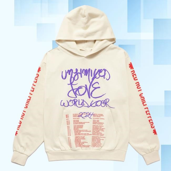 Official Red Hot Chili Peppers Unlimited Love Usa Tour Crew 2024 - Purple/Red
