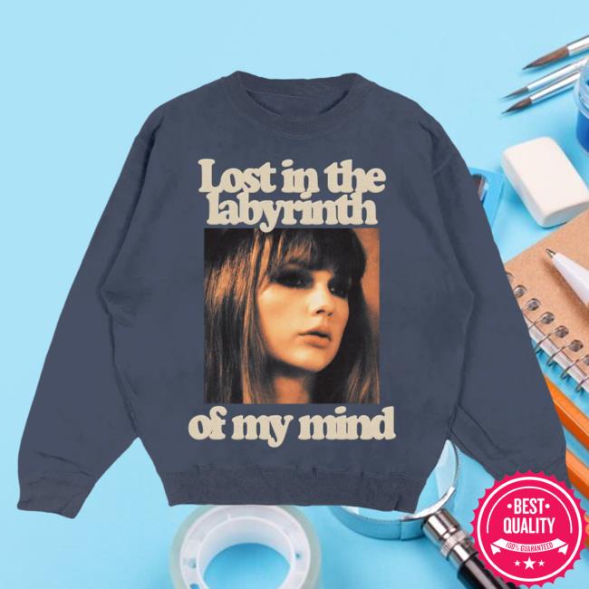 Official Taylor Swift Merch Store Lost In The Labyrinth Of My Mind Long Sleeve Shirt TaylorSwift Apparel Clothing Shop