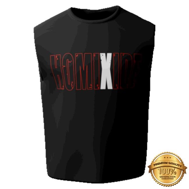 Official Homixide Gang Merch HL2 Black Cutoff Tees