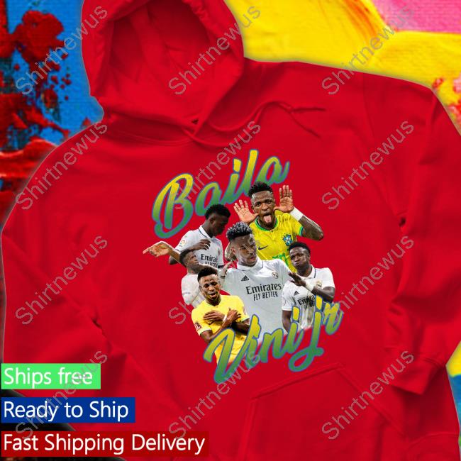Baila Vini Jr T Shirt Justin Jefferson Baila Vini Jr Long Sleeve T Shirt Madrid Zone