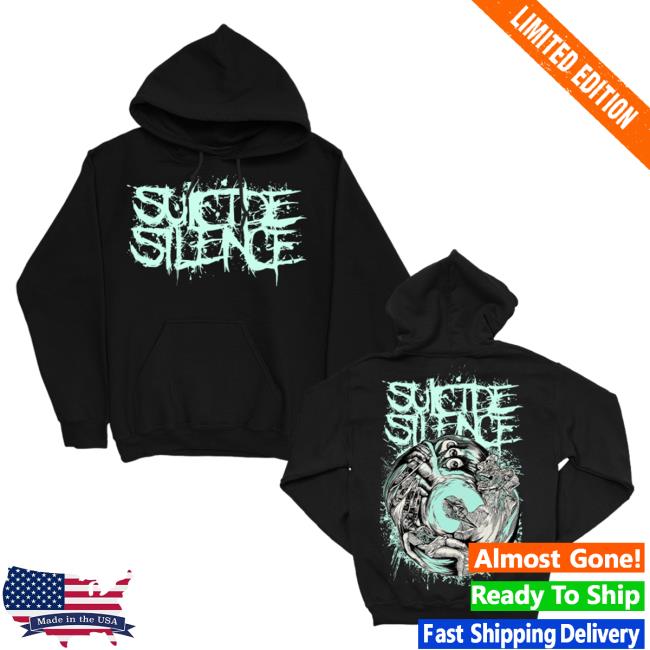 Official Suicide Silence Merch Hands Of A Killer Glow In The Dark T-Shirt SuicideSilence