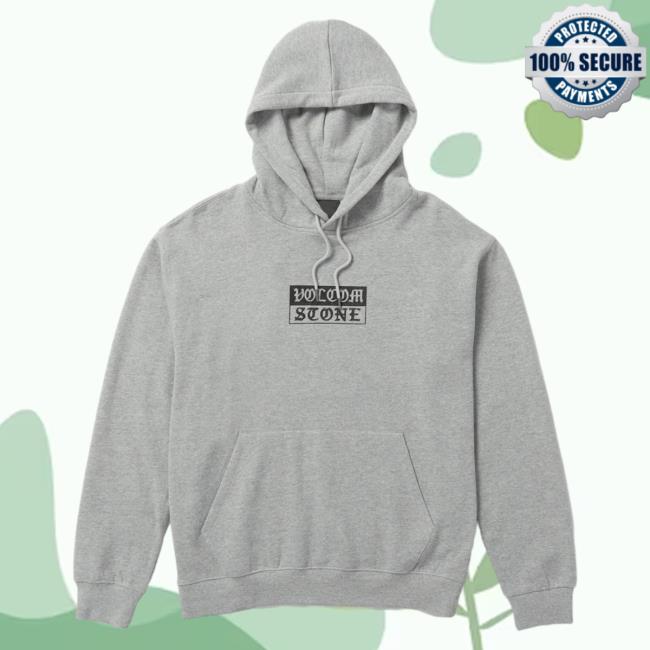 Official Volcom Stone Clothing Shop Store Watanite Pull Over Hoodie Heather Grey