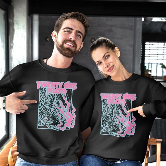 Trash Flames Band Sweatshirt Twenty One Pilots Merch