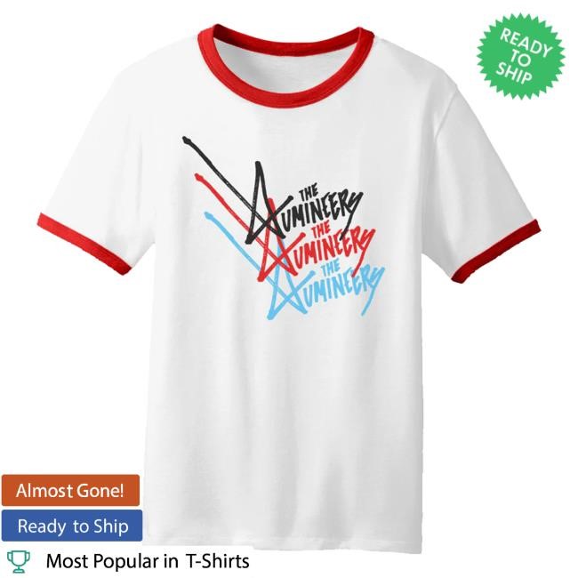 The Lumineers Repeating Logo Ringer New T-Shirt The Lumineers Merch