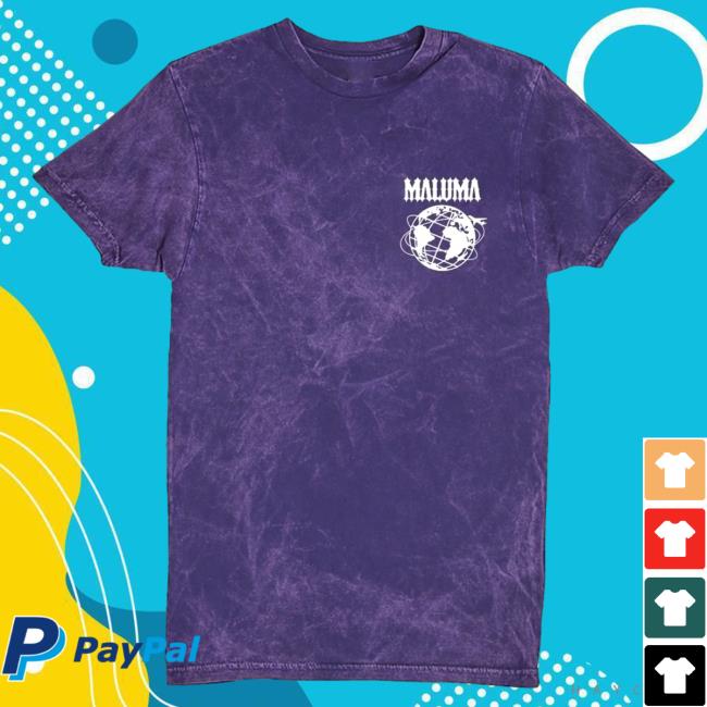 Official Maluma Merch Don Juan Purple Acid Wash Hoodie