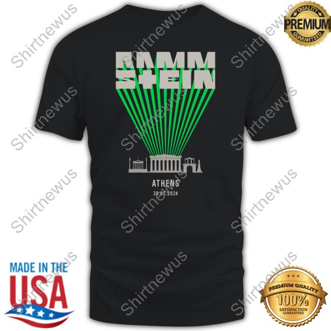 Rammstein Merch Europe Stadium Tour 2024 Athens Shirt