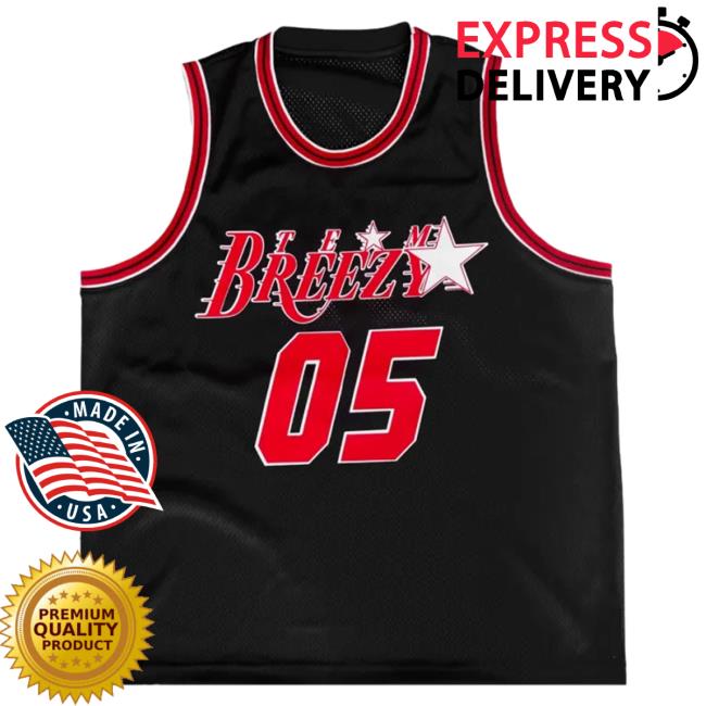 Official Chris Brown Merch Store Shop ChrisBrown Team Breezy Basketball Jersey New Shirt