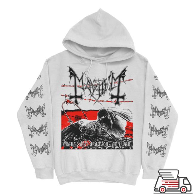 Mayhem Kings Road Grand Declaration of War (White) Hooded Sweatshirt