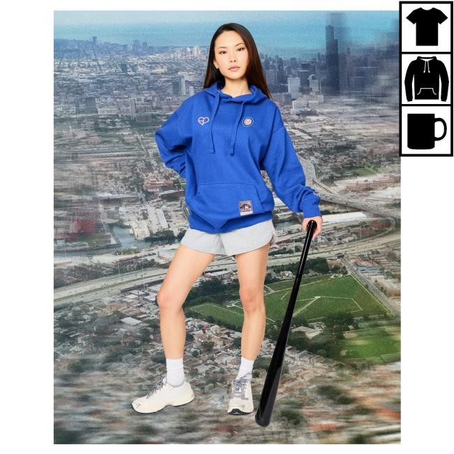 Chicago Cubs Mitchell & Ness X Blackpink Hood - Royal