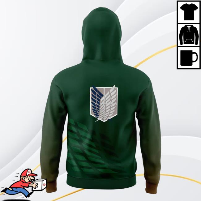 Official Anime Ape Merch Survey Corps Attack On Titan Crewneck AnimeApe Attackontitan Apparel Clothing