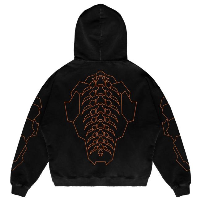 High Impact Cloudeelle Cyberspine Orange Tee Graphic