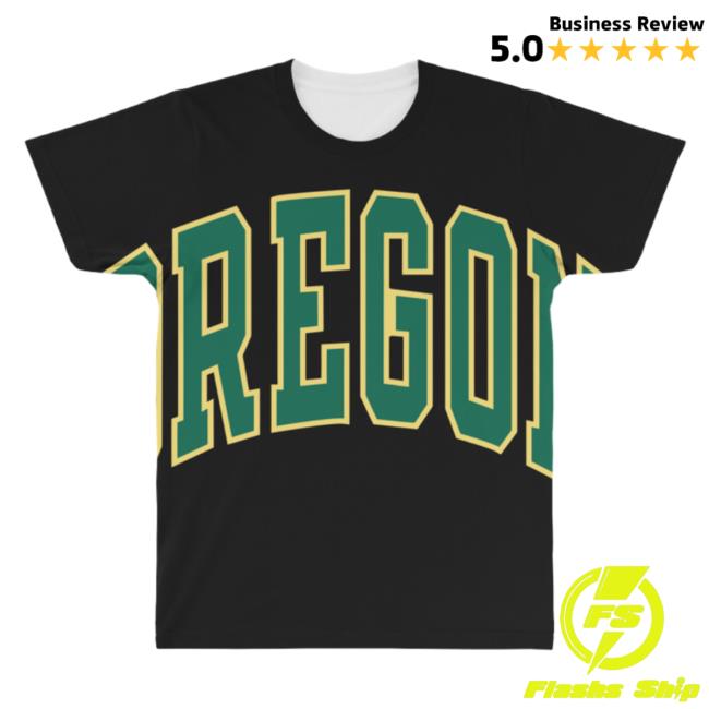 Official Artist Shot Oregon Ducks All Over Print Shirt Artistshot