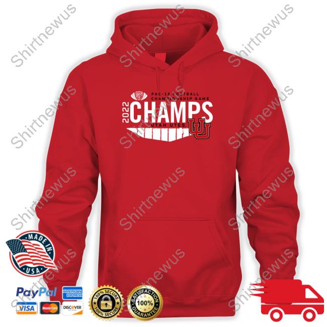 Pac-12 Football Championship Game 2022 Champs Utah Utes Hoodie Cameron Rising