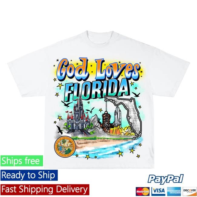 Official Prayed Up Apparel God Loves Florida Unisex T Shirt
