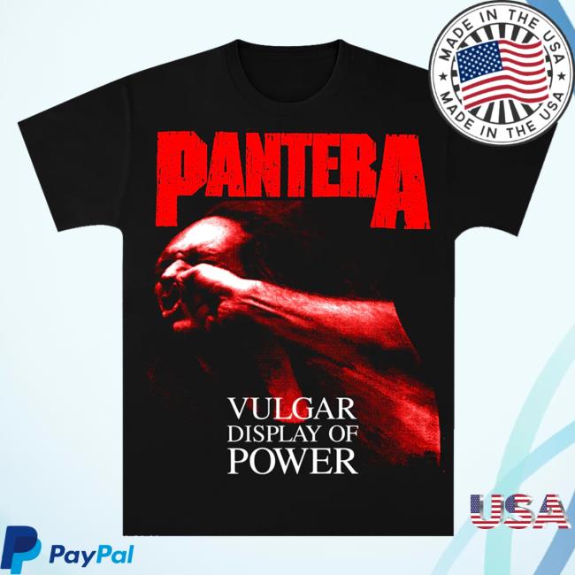 Official Pantera Merch Store Shop Pantera Red Vulgar T-Shirt
