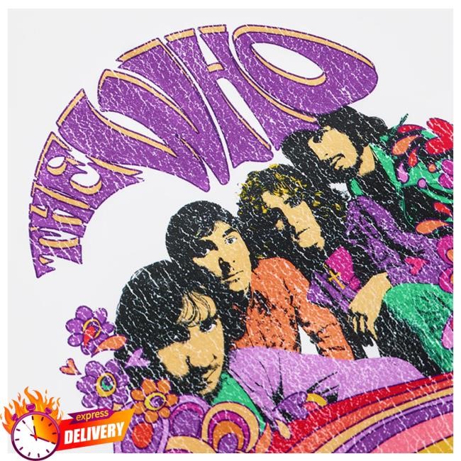 Official The Who Merch Store The Who Psychedelic Raglan Tshirt The Who Rock Band