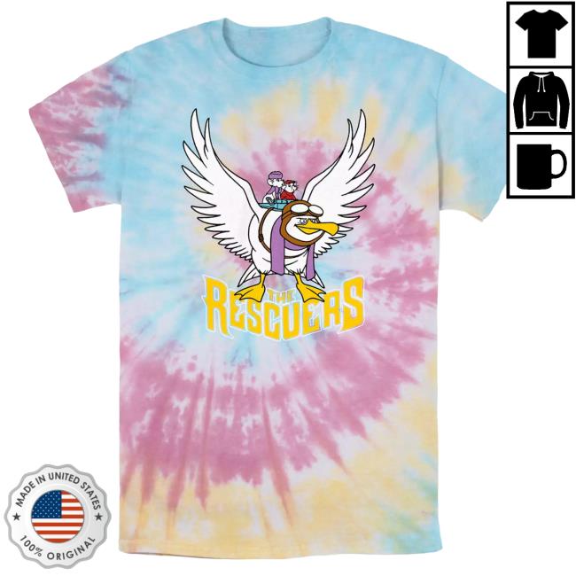 Official Kohls Apparel Clothing Store Shop Merch Licensed Character Disney's The Rescuers Orville Men's Ready For Flight Tie Dye Graphic Shirt New