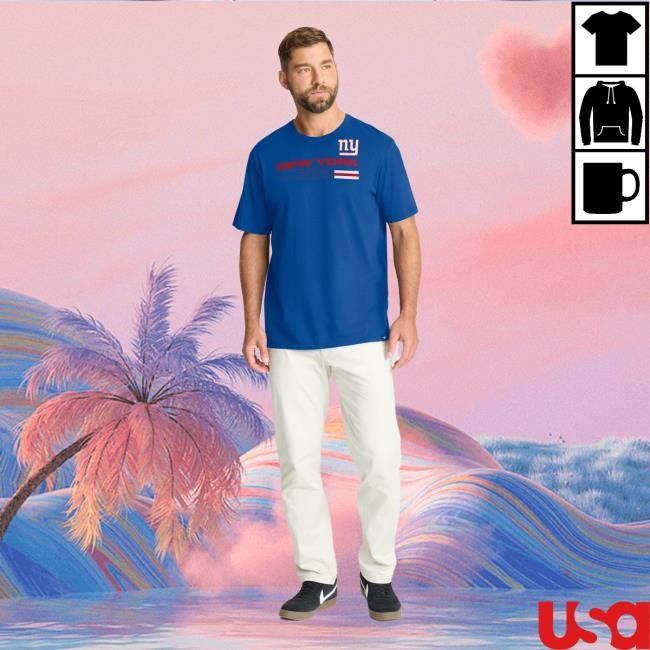 Official New York Giants Bulls Men's Fanatics Royal New York Giants Chop Block Legacy Hot Shirt NewYorkGiants