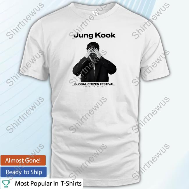 Official Jung Kook Global Citizen Festival Central Park 2023 Shirt