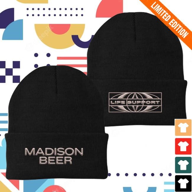 Official Madison Beer Merch Store Madison Beer Life Support Tour Beanie Cap Madison Beer Clothing Shop MadisonBeer