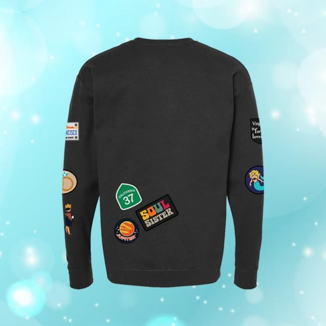 Travel Decal Crew Sweatshirt Train Band Store Merch
