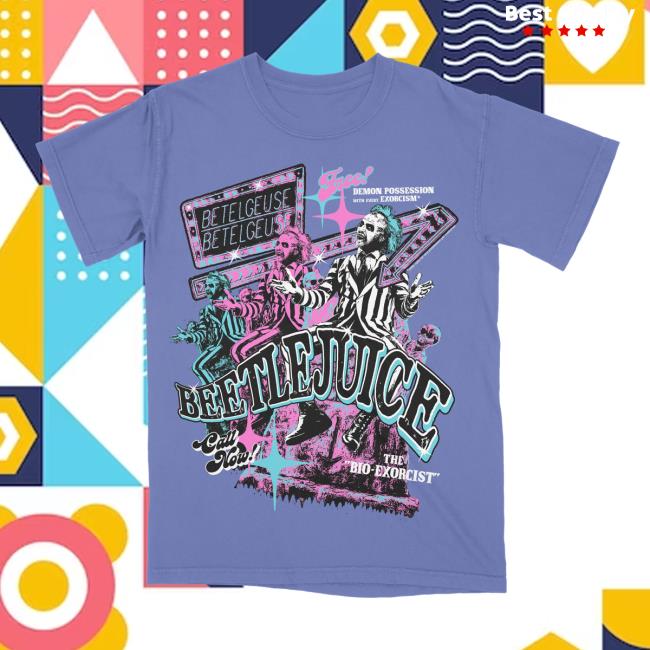 Beetlejuice Purple Tee Shirt