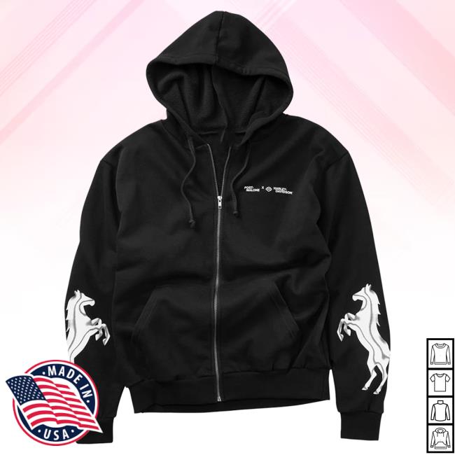 Official Post Malone Merch Store Post Malone Post Malone X H-D Horsepower Full Zip Crew Post Malone Apparel Clothing Shop PostMalone