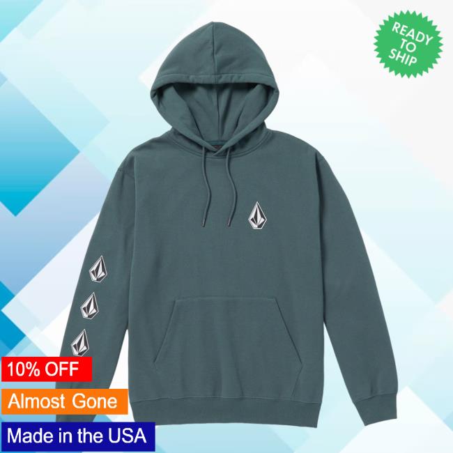 Volcom Stone Clothing Shop Store Iconic Stone Crew neck Dark Slate
