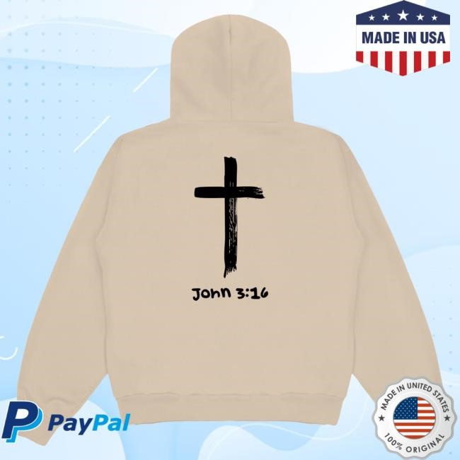 Official Daydrian Harding Thank U Jesus Sand Popover Hoodie