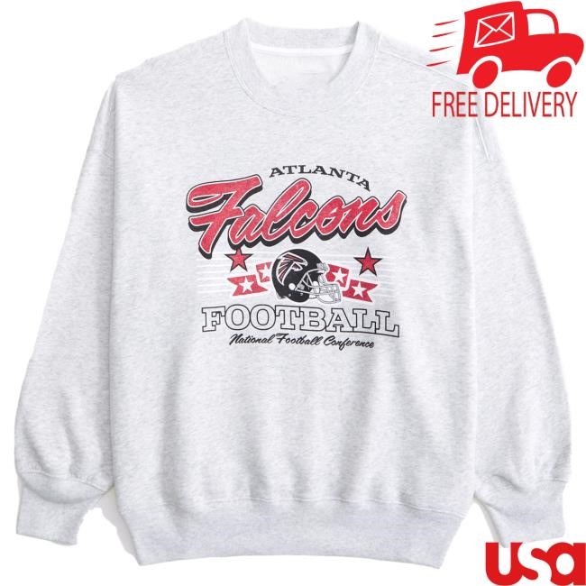 Official Abercrombie And Fitch Shop Atlanta Falcons Vintage Sunday Crew Neck NFL by Abercrombie