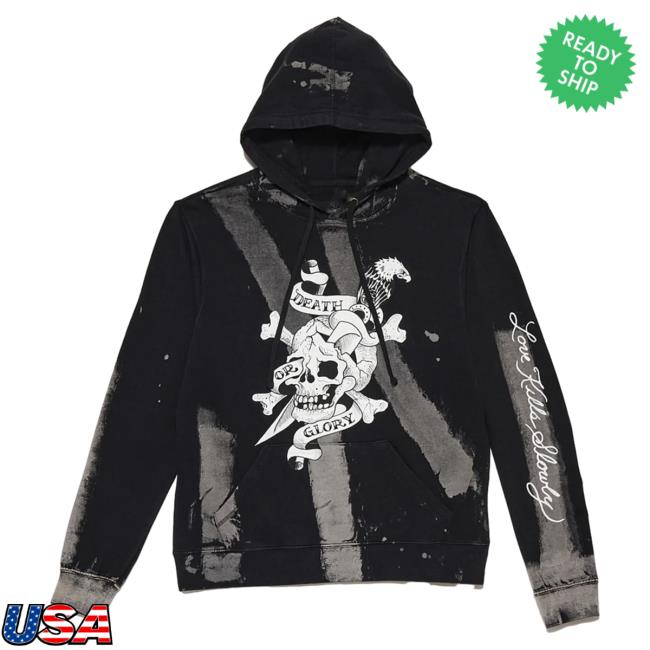 Official Ed Hardy Merch Store Death Or Glory Crewneck Sweatshirt EdHardy Apparel Clothing Shop