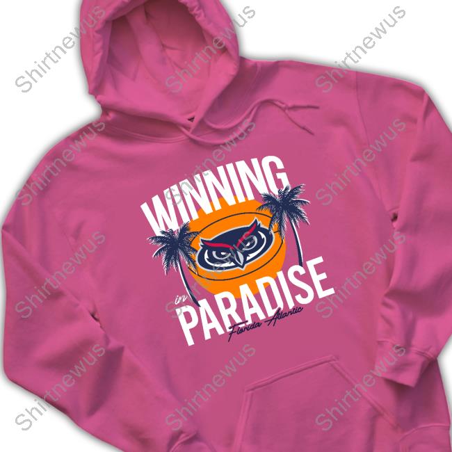 Homefield FAU Owls Winning Paradise Tee Official Ncaa Homefield FAU Owls Winning Paradise Tee Shirt