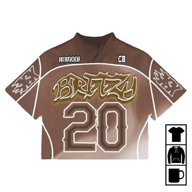 Chris Brown Breezy Bowl 20 Jersey Top Shirt