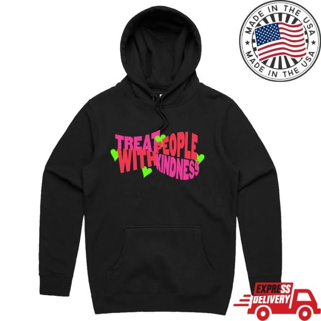 Treat People With Kindness Pink/Lime Hood