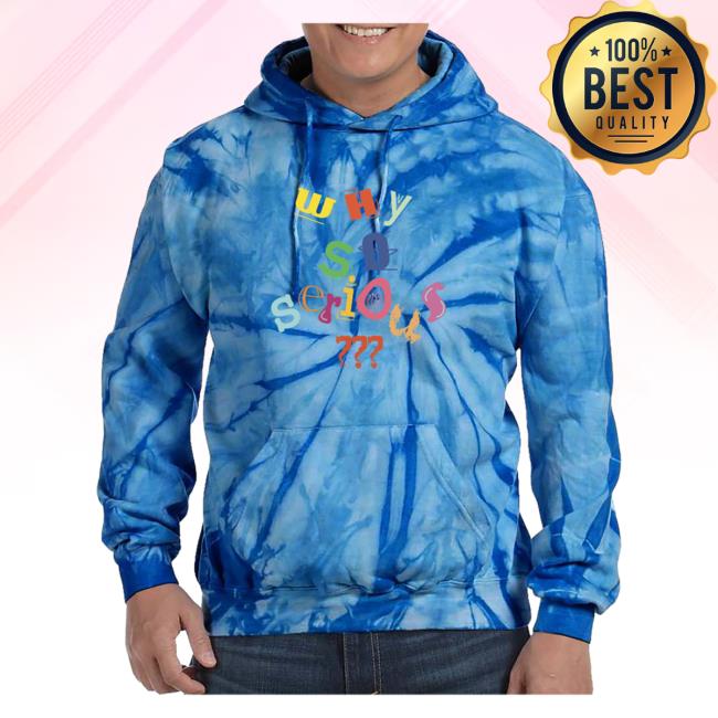 Why So Serious? Tie Dye Sweater Blue