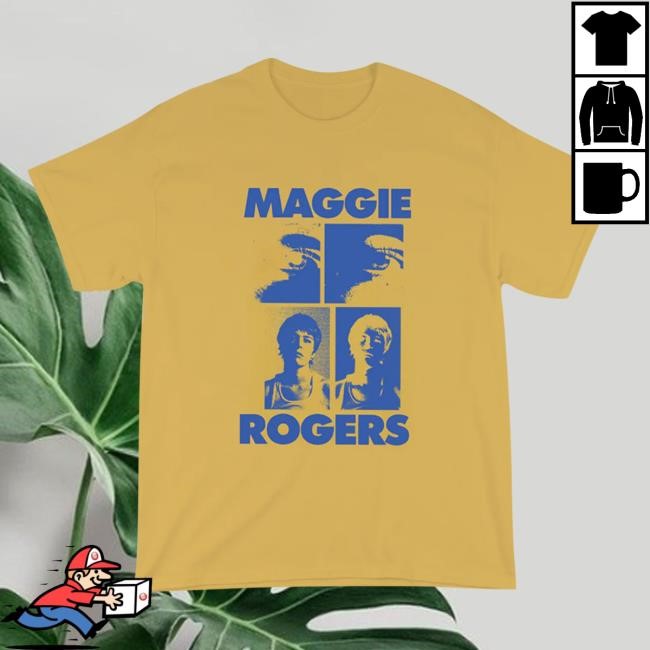 Maggie Rogers Merch Mustard Grid Short Sleeve Tee Maggie Rogers Shop
