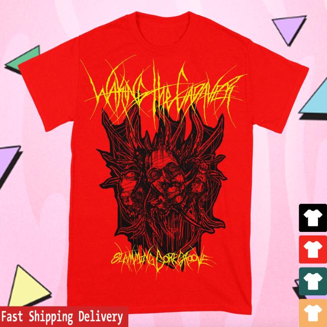 Official Waking The Cadaver Rising Merch Three Headed Demon Red - Three Headed Demon Red T Shirt Risingmerch