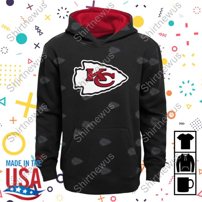 Official Dick's Sporting Goods Clothing Shop Store Mitchell & Ness Kansas City Chiefs All Over Print Black Sweatshirt 3D AOP Dickssportinggoods Merch