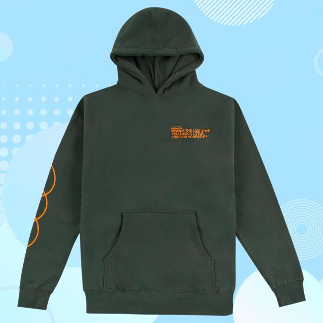 Official Mac Miller Merch Store Mac Miller Take A Little Time Heavyweight Green Crewneck Sweatshirt Mac Miller Clothing Apparel Shop MacMiller