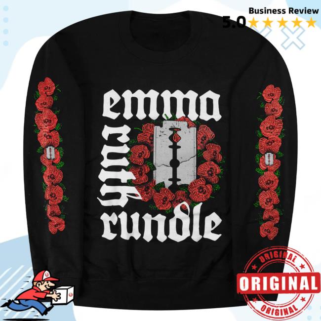 Official Hello Merch Emma Ruth Rundle Poppies Black Sweaters Hellomerch