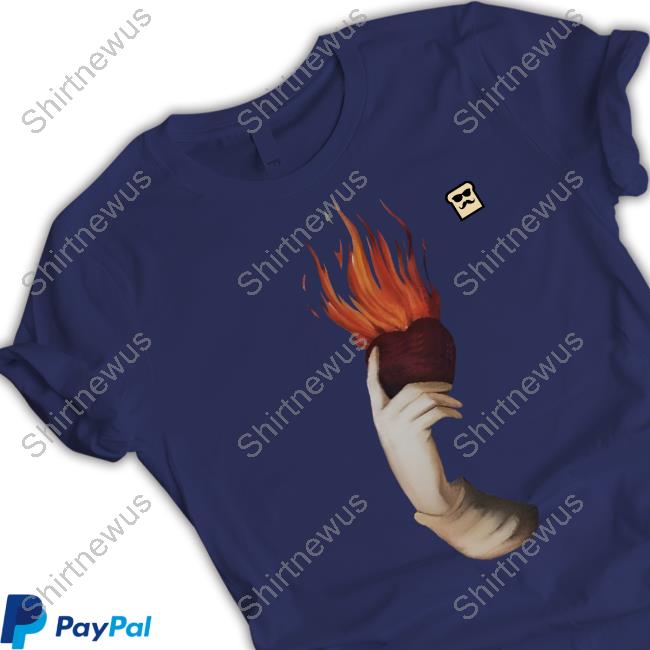 Flaming Heart T Shirt