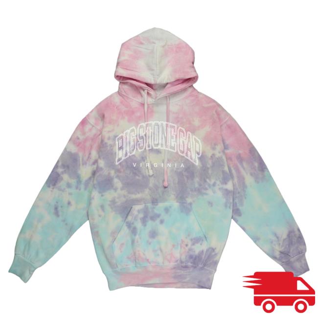 Official Hometown Apparel Clothing Merch Big Stone Gap Virginia Inline Tie-Dye Hoodie S - 5XL Tie Dye Cotton Candy