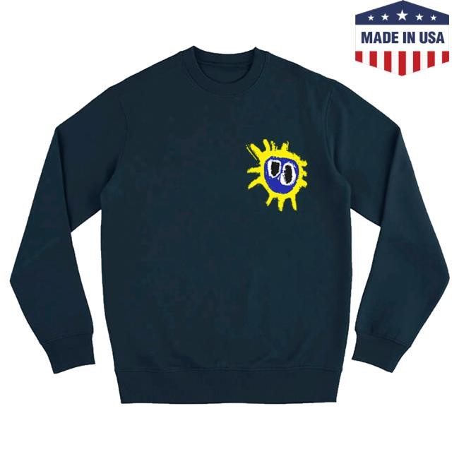 Primal Scream Official Merch Shop Navy Screamadelica Sweatshirts