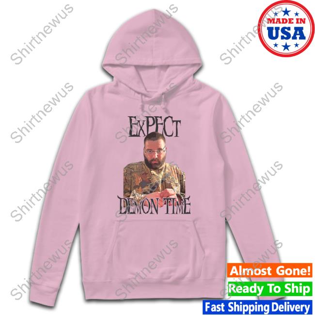 Expect Demon Time Long Sleeve T Shirt Jersey Jerry Expect Demon Time Hooded Sweatshirt
