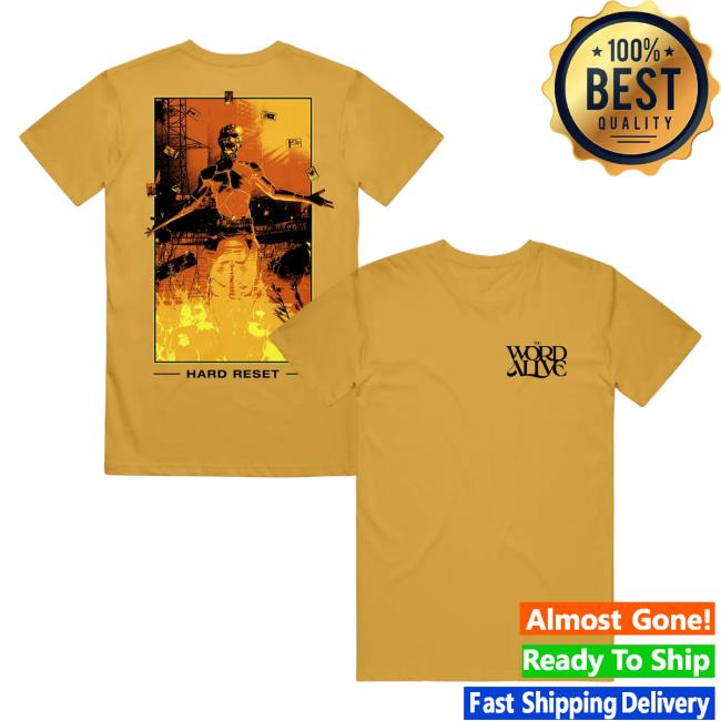 Official Merch Now The Word Alive Threshold Mustard Shirt 2023 MerchNow