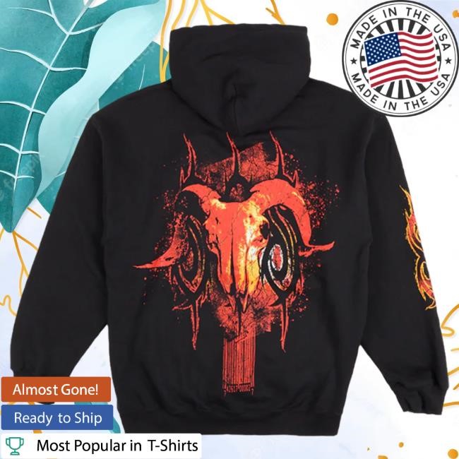 Slipknot 9 Square Pullover Hoodie (Black) Slipknot Merch Store Shop Official